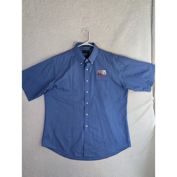 Frito Lay Trucker Shirt Mens XL Blue Logistics Employee Uniform Short Sleeve - Picture 1 of 16